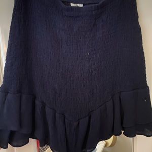 Navy Blue Boutique Skirt